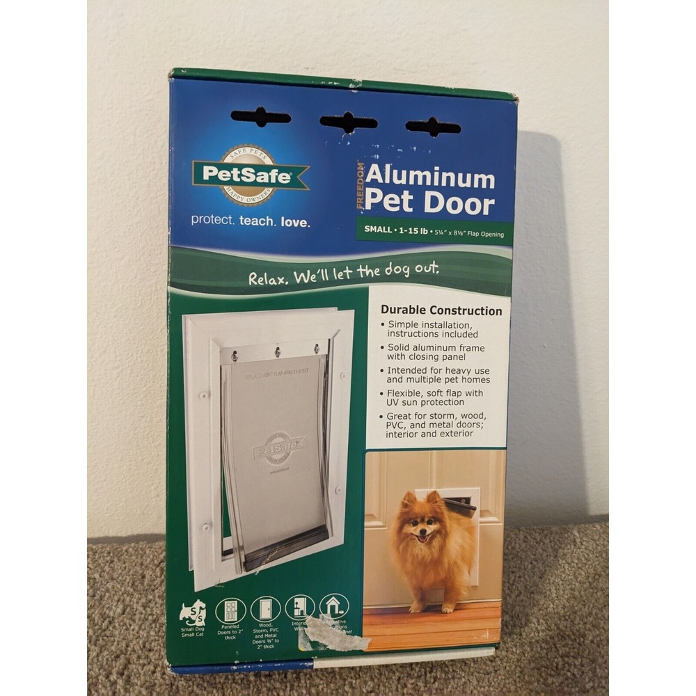 PetSafe Aluminum Pet Door Small 1- 15lb  PPA11-10915‎  Door Entry